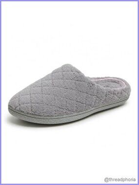 Terry Clog House Slippers Memory Foam Indoor Outdoor Wide Width